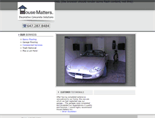 Tablet Screenshot of housemattersinc.com